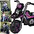 Moto Triciclo Eletrico Infantil Biemme Fox Dark Rosa 6V - Imagem 2