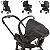 Carrinho de Bebe Galzerano Olympus com Bebe Conforto New Black - Imagem 4