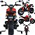 Moto Eletrica Infantil Shiny Toys Ducati Monster 12V Vermelha - Imagem 2