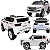 Carro Eletrico Zippy Toys Toyota Land Cruiser 12V Branco CR - Imagem 2