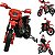 Moto Eletrica Infantil Belfix Motocross Action Show 6V Vermelha - Imagem 2