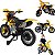 Moto Eletrica Infantil Belfix Motocross Action Show 6V Amarelo - Imagem 2