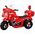 Moto Eletrica Infantil Policia Shiny Toys Motor 6V Vermelha - Imagem 1