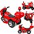 Moto Eletrica Infantil Policia Shiny Toys Motor 6V Vermelha - Imagem 2