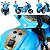 Moto Eletrica Infantil Policia Shiny Toys Motorcycle 6V Azul - Imagem 3
