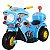 Moto Eletrica Infantil Policia Shiny Toys Motorcycle 6V Azul - Imagem 1