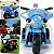 Moto Eletrica Infantil Policia Shiny Toys Motorcycle 6V Azul - Imagem 4