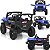 Carro Eletrico Bang Toys Jeep Rubicon UTV MX 12V Controle Azul - Imagem 2