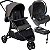 Carrinho com Bebe Conforto Base ISOFIX Burigotto CR3 Gray Neon - Imagem 1