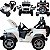 Carro Eletrico Shiny Toys Jipe Off Road 12V Controle Branco - Imagem 3