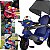 Triciclo Passeio Pedal Bandeirante Velobaby com Capota Azul - Imagem 4