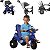 Triciclo Passeio Pedal Bandeirante Velobaby com Capota Azul - Imagem 3