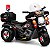 Moto Eletrica Infantil Policia Shiny Toys Motorcycle 6V Preta - Imagem 1