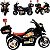 Moto Eletrica Infantil Policia Shiny Toys Motorcycle 6V Preta - Imagem 3