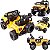 Carro Eletrico Shiny Toys Jipe Off Road 12V Amarelo Controle - Imagem 2