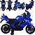 Moto Triciclo Eletrico Shiny Toys Brunte Valentina 12V Azul - Imagem 3