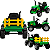 Trator Eletrico Zippy Toys JCB Fastrac 8330 12V Caçamba Verde CR - Imagem 2