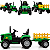 Trator Eletrico Zippy Toys JCB Fastrac 8330 12V Caçamba Verde CR - Imagem 3