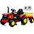 Trator Eletrico Zippy Toys JCB Fastrac 8330 12V Caçamba Controle - Imagem 1