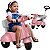Triciclo de Passeio e Pedal Bandeirante Scooter Banderetta Rosa - Imagem 1