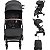 Carrinho de Bebe com Bebe Conforto e Base Kiddo Sprint II Preto - Imagem 2