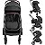 Carrinho de Bebe Moises com Bebe Conforto Kiddo Nomad Preto - Imagem 2