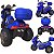 Moto Eletrica Infantil Biemme Sprint Turbo Power 12V Azul - Imagem 2