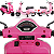 Moto Scooter Eletrica Infantil Zippy Toys Vespa GTS 6V Rosa - Imagem 3