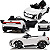 Carro Eletrico Zippy Toys Audi RS E-Tron GT 12V Branco Controle - Imagem 2