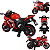 Moto Eletrica Bang Toys Kawasaki Ninja ZX-10R 12V Vermelha - Imagem 2