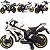 Moto Eletrica Bang Toys Kawasaki Ninja ZX-10RR 12V Branca - Imagem 3