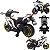 Moto Eletrica Bang Toys Kawasaki Ninja ZX-10RR 12V Branca - Imagem 2