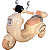 Moto Triciclo Eletrica Infantil Bang Toys Scooter Lemn 6V Bege - Imagem 1