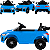 Carro Eletrico Bang Toys ALD Cabrio A1 R-Sport 12V Controle Azul - Imagem 3