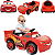 Carrinho Eletrico Zippy Toys Cars Lightning McQueen 6v Vermelho - Imagem 3