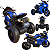 Triciclo Eletrico Bang Toys Super Moto com 3 Rodas 6V Azul - Imagem 2
