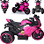 Triciclo Eletrico Bang Toys Super Moto com 3 Rodas 6V Rosa - Imagem 3