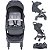 Carrinho de Bebe Passeio Compacto Kiddo Pikme Melange Grafite - Imagem 2