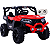 Carro Eletrico Bang Toys Jeep UTV Sport MX 12V Vermelho Controle - Imagem 1
