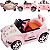 Carro Eletrico Bang Toys Fusca Rosa Hello Baby 12V Controle - Imagem 3