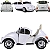 Carro Eletrico Zippy Toys Volkswagen Fusca Beetle Branco 12V CR - Imagem 3