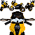 Moto Eletrica Bandeirante Adventure Nierle R1600GS 12V Amarela - Imagem 3