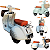 Moto Scooter Eletrica Bandeirante Lambreta Vespa 6V Menta - Imagem 2