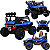 Carro Eletrico Zippy Toys Super Cross 4x4 12V CR 2 Lugares Azul - Imagem 2