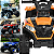 Quadriciclo Eletrico Infantil Zippy Toys ATV Super 6V Laranja - Imagem 4