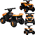 Quadriciclo Eletrico Infantil Zippy Toys ATV Super 6V Laranja - Imagem 2