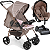 Carrinho de Bebe com Bebe Conforto Base Galzerano Milano Rosa - Imagem 1