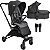 Carrinho de Bebe Kiddo Savvy 360º Berço Passeio Moises Preto - Imagem 1