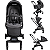 Carrinho de Bebe Kiddo Savvy 360º Berço Passeio Moises Preto - Imagem 2