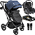 Carrinho de Bebe Kiddo Vox II com Bebe Conforto e Base Marinho - Imagem 1